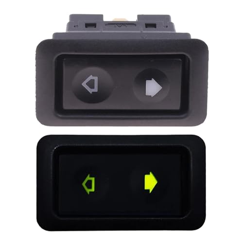 Bouton de commutation de vitre électrique avec LED verte universel 10-30A