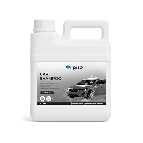 Image of Car Shampoo 5L Multi Fragrance | High Foam Car Wash Liquid | Deep Cleaning Formula | pH Neutral Paint Safe | Removes Dust & Grime | Glossy Finish Wash (1, black)