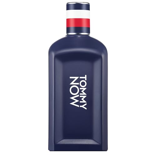 Tommy Hilfiger – Eau de Toilette TOMMY NOW 100 ml – Profumo Uomo – Fragranza Legnosa e Speziata– Note Agrumate – Flacone in Vetro Blu