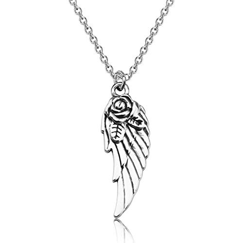 PLITI Sympathy Gift Memorial Jewelry Bereavement Gift In Loving Memory Of Your Father Angel Wing Necklace2