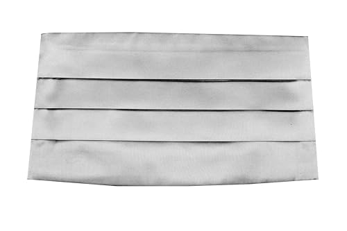 Image of TIE STUDIO Men's cummerbund, pocket square bowtie combo | micro | Superior finishing | Packaging - White Box | Size - adjustable & standard | pack of 3 |