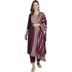 KLOSIA-Womens-Purple-Embroidery-Kurta-and-Pant-Set-Embroidery-Ethnic-Set