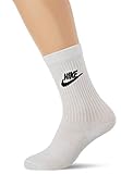 nike soccer socks white Tejido transpirable NIKE U Nk Nsw Evry Essential Crew Socks, Unisex adulto, white/black, M