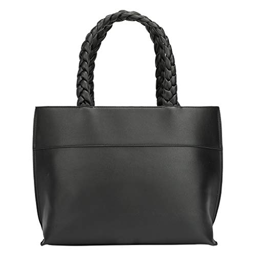 Bolsa Ana Hickmann Trança Soft Tainá Tote Feminino Preto, U