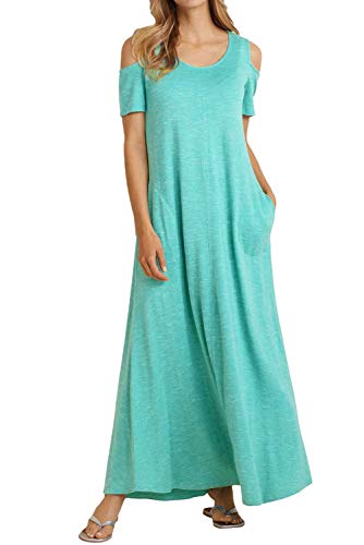 Ancapelion Mujeres Vestidos Verano Largo de Envuelto Pecho Cover