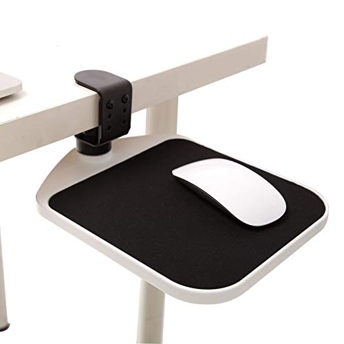 360-Grad-Drehung Einstellbare Maushalterung - Höhe Komfortable Mauspads Hände Halterung Drag Gaming Mousepad,Whiteborder