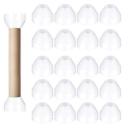 Bujes para acabado CA de bolígrafos con 20 aislantes sintéticos blancos y duraderos
