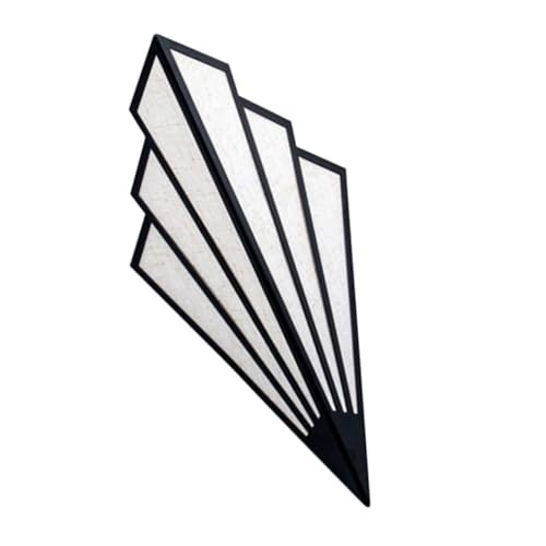 Gadpiparty Decorative Led Wall Lamp Warm Light European Design for Corridor and Stair Easy Installation Creative Wall Light for Bedroom and Home Decor Black