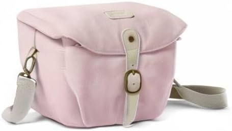 BAGSMART Camera Bag, SLR DSLR Canvas Crossbody Camera Case, Compact Camera Shoulder Bag with Rain Cover for Women and Men, Pink 04-Light Pink image 8 of 8 B08XZ6XBY8