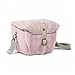 BAGSMART Camera Bag, SLR DSLR Canvas Crossbody Camera Case, Compact Camera Shoulder Bag with Rain Cover for Women and Men, Pink