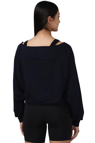 Image of FOREVER 21 Womens Solid Regular Fit Sweatshirts