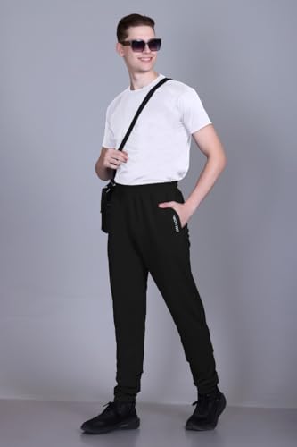 Image of FYLTR Men's Casual Joggers - Elasticated Waist with Drawstring | Solid Color | Trackpants for Men
