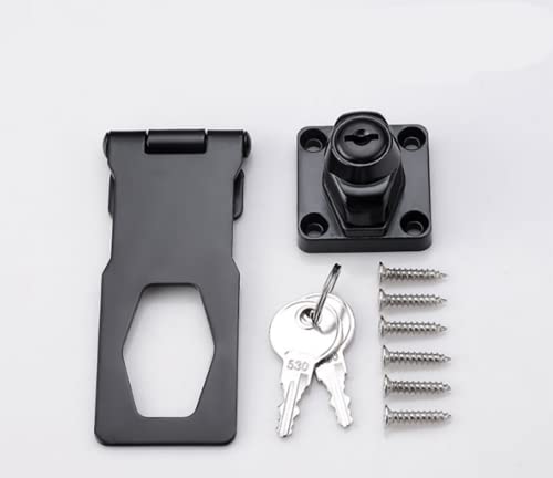 Flip Latch 3-Mm Thickened Heavy Duty Hasp Safety Door Lock Gate Latches For Double Door Window Barn Closet Drawer Cabinet Garage,Stainless Steel Brushed Nickel (3 Inch-1 Pcs) #TOP1