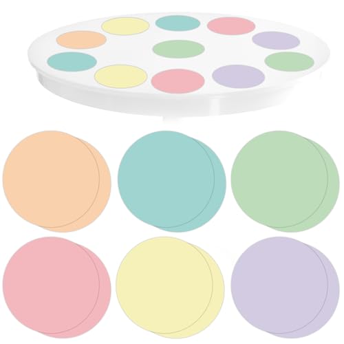 18 Pcs Dry Erase Dots for Classroom Tables, Colorful Dry Erase Circles, Removable Table Spots for Classroom Wall Whiteboard Teacher Students Supplies