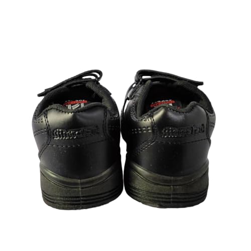 Image of Microlon Unisex School Uniform Shoes - Black and White