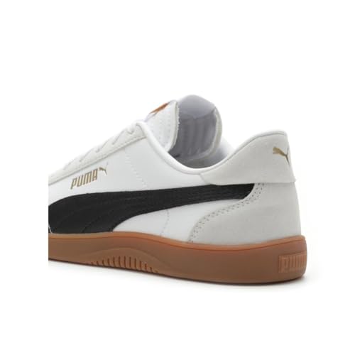 Image of PUMA Women's Club 5v5 Suede Sneakers, Puma White-Puma Black-Feather Gray, 10.5