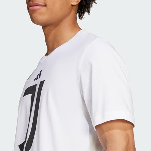 adidas JUVE DNA GR Camiseta Moderna para Hombre (Paquete de 1), Blanco/orquídea Flyaway, XL