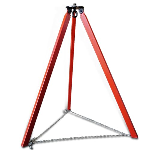 Trépied de levage pour grue manuelle/électrique, capacité de charge 1T-3T (500 kg), longueur réglable 1,2-2 m