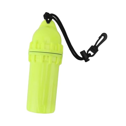 Menolana Scuba Diving Dry Box Container Case Multifunctional Waterproof Cylindrical Dry Box with Clip for Snorkeling Camping Kayaking, Yellow