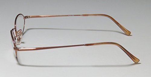 Vera Wang V09 For Ladies/Young Women/Girls Oval Full-Rim Shape Spring Hinges Light Style Imported From Italy Eyeglasses/Eye Glasses (49-17-140, Bronze) #TOP3