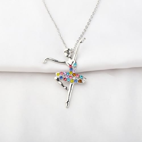 FUSTMW Ballerina Necklaces Ballet Dancer Bracelet Ballet Gifts Ballerina Gift Ballet Jewelry Ballet Recital Lover Gift for Her3