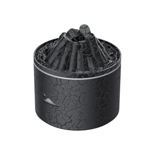 Difusor de aceite esencial para dormitorio, medusas y llamas, humidificador húmedo volcán, humidificador silencioso