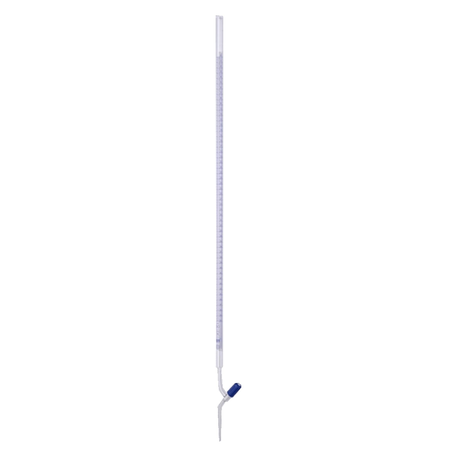 Hirschmann Duran Bürette, Gerader Ventilhahn, Schellbach, Klasse AS, Blau Graduiert, 10 ml Kapazität, 0,02 ml Teilung, 0,02 ml Toleranz, 500 mm Skalenlänge, 2 Stück