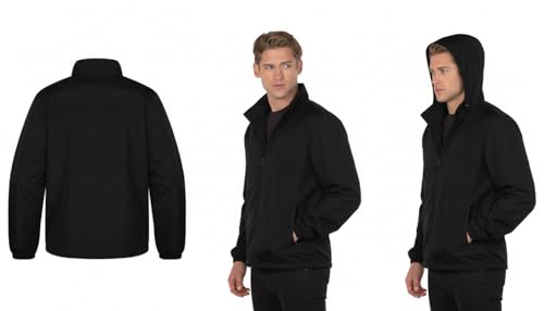 Image of AFC Men's Mid Weight Nylon & Fleece Jacket Water Resistant Coat in 3x & 4x