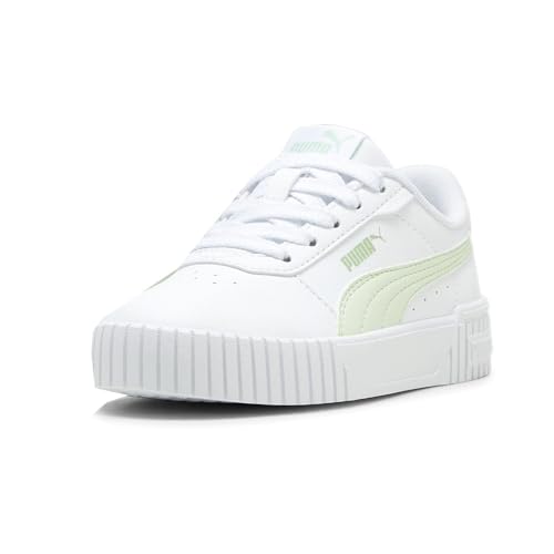 PUMA Kids Girls Carina 2.0 Platform Lace Up Sneakers Shoes Casual - White - Size 11.5 M2