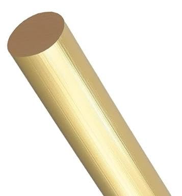 Brass Round Rod, 1/8 Inch x 12 Inch, for DIY Projects, Crafts, 50 Pack