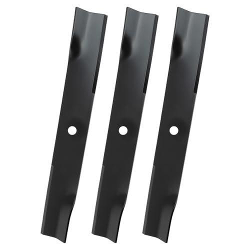 wyevee 603995 783753 795526 Hi Lift Mower Blade Compatibles with Hus tler 52” Cut Deck, 795526 Lawnmower Blade Fit for H ustler Z/Mini Z/Super Mini Z/Super Z, Replace D ixie Chopper 30227-52X, 3 Pack by wyevee - Used condition - US$23.06