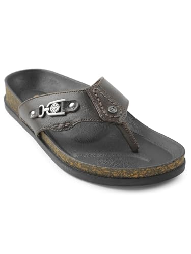 Image of Liberty Healers CSS-28E Casual Slipper For Men With PU Sole | Comfortable and Lightweight | Trendy Design | Soft Insole | Stylish Footwear and Cushioned Footbed