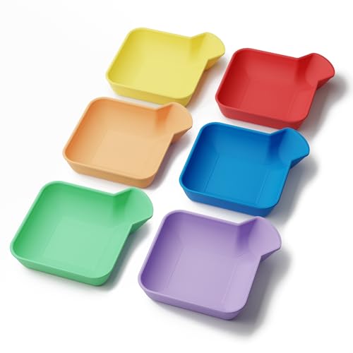 Wonder Trays Board Game Trays With Funnel - Organise Tokens, Coins, Resources & Dice - Stackable Storage (Square, 6 Pack)