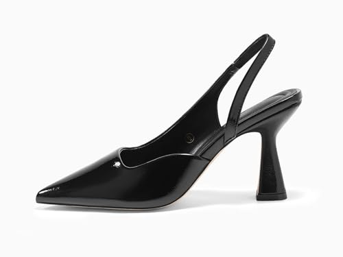 Image of Coutgo Womens Slingback Stiletto High Heels Closed Pointed Toe Pumps D'Orsay Sexy Office Dress Shoes
