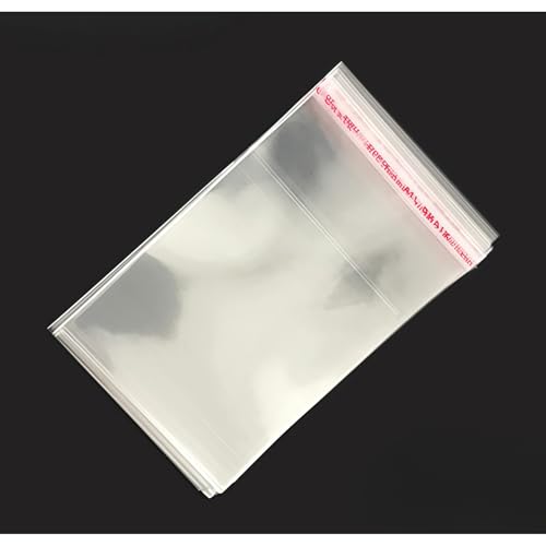Lyaor 300 Piezas Bolsas de Celofán Transparentes 8x9cm OPP Bolsa Autoadhesiva Bolsa Plastico de Regalo Bolsa Embalaje Transparente para Galletas Dulces Chocolate Caramelo Bocadillos