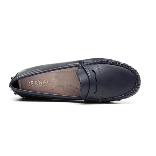 Image of Bernal Women's Non-Slip Penny Loafers - All-Day Comfort Flat Driving Shoes for Work Office & Casual Walking