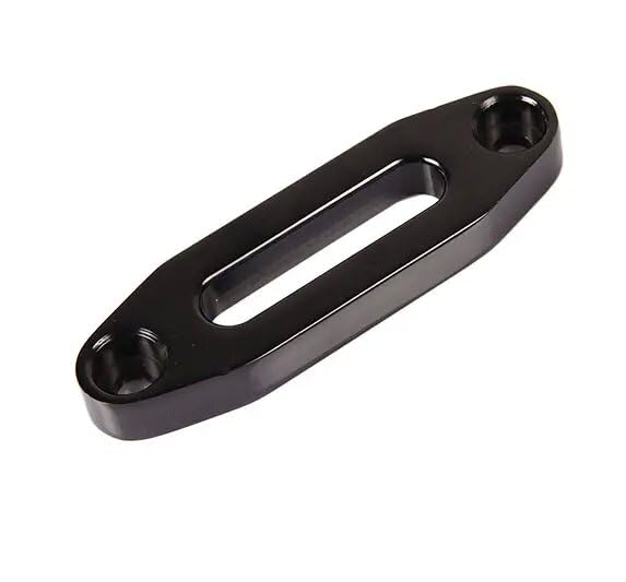 STANDOUTELROAL (Black) Hawse Style Winch Fairlead Car Hawse Winches Fairlead for Automotive Anchor Cables ATV 3000-4000 lb Winch 4.88 inch (124mm) Mount Smooth