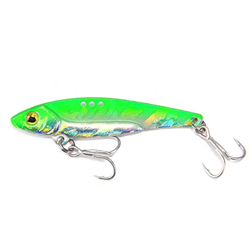 YJBEAPT 1 pz Metal Blade Lure Fishing Lures Spinner Bait Occhi 3D Affondamento Vibrazione Esche Vibrazione Artificiale per Bass Pesce Persico-Verde, Cina, 20g