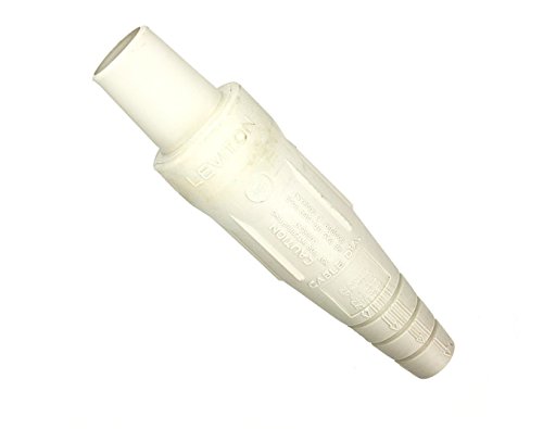Leviton 16D31-Uw 16-Series Taper Nose, Female Plug, Contact And Insulator, Cam-Type Connector With Double Set Screw Termination, White #TOP24