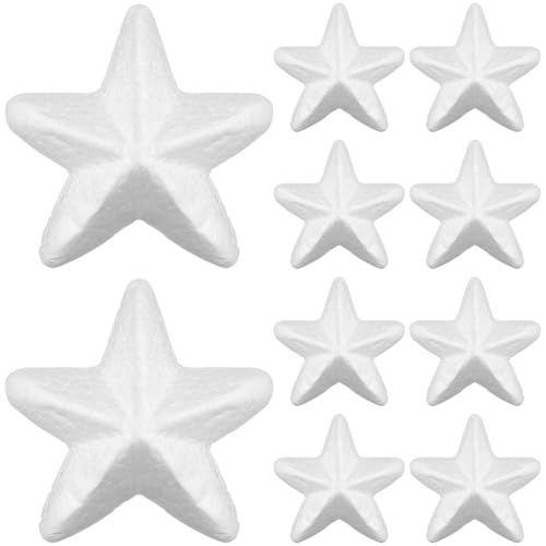 10 Pieces Star Decor Bulk for Balls 3 Inch Foam Star Star Star Decorations DIY Craft DIY Decorations Foam Star Craft Supplies Craft Foam Shapes