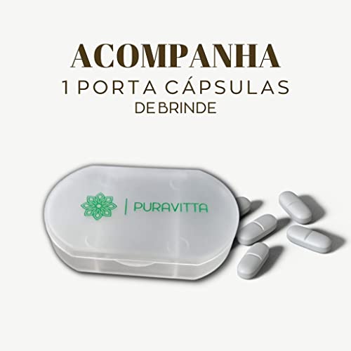Kit Puravida Premium Própolis Verde Concentrado Frasco Com 60 Caps Pura Vida + Porta Capsula