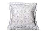 Tejido: Jacquard LA LLAR Colcha cubrecama Pique Topos de Jacquard Reversible (Azul, 1 Funda Cojin 60x60 + 3cm pestaña)