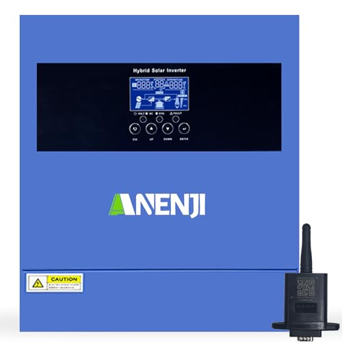 4200W Solar Hybrid Wechselrichter 24Vdc zu 230Vac Reiner Sinus Wechselrichter mit 100A MPPT Solarladeregler, Max PV-Eingangsspannung 500V, für 24V Lithium Batterien,mit WiFi-Modul
