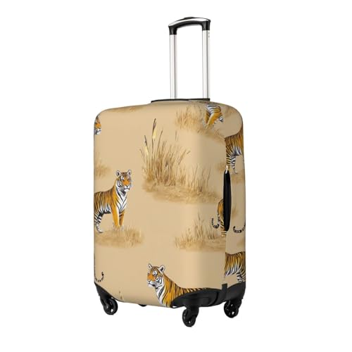 Tiger Luggage Cover Elastic Washable Protector Anti-Scratch Travel Suitcase Covers With Concealed Zipper For 18-32 Inch Luggage Small2