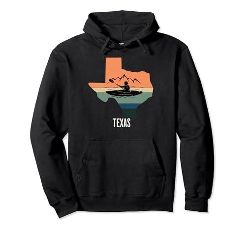 Kayak Texas Vintage Style Kayaker Gifts Sudadera con Capucha