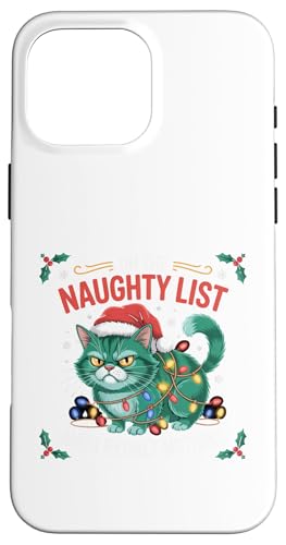 Naughty List Cat Christmas Regrets zf[ yEFA X}zP[X iPhone 16 Pro Max p