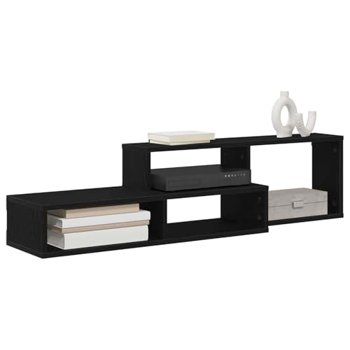 HOMELEN Meuble TV mural, 120 x 25 x 28,5 cm, en bois composite, meuble TV, style scandinave, meuble TV, meuble TV RTV pour salon, chambre à coucher