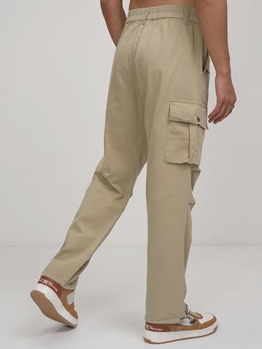 Image of Highlander Men's Utility Pocket Cargo Trousers |Parachute Cargo Trousers |Durable & Functional | Outdoor Ready | Trouser for Men | Men Trousers