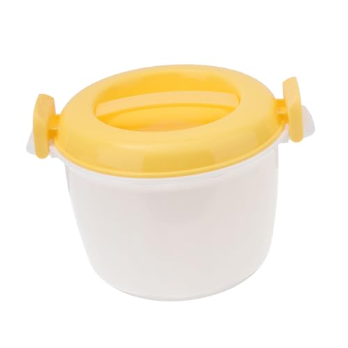 Beaupretty 電子レンジ対応高耐熱米炊き容器 便利なサイドハンドル付き 多機能家用ご飯調理器