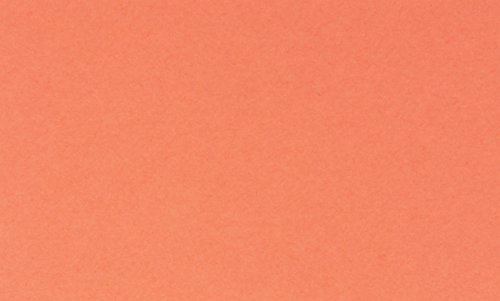 School Smart Blank Plain Index Card, 3 x 5 Inches, Salmon, Pack of 100